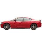 Fit 2011-2023 Dodge Charger Side Skirts Matte Black V2 Style Rocker Panels