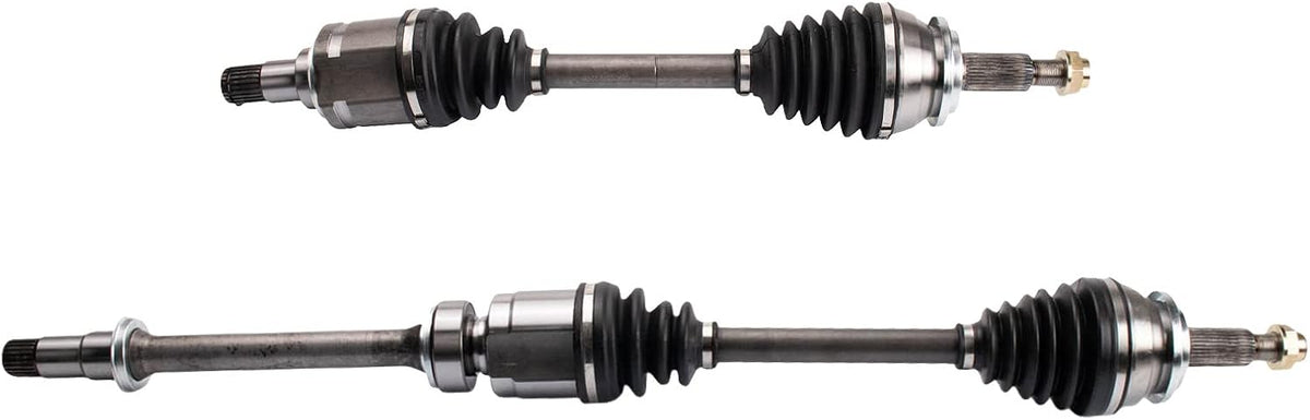 TRQ Front 2 Piece CV Axle Shaft Assembly Set