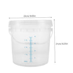 Plastic Measuring Bucket 5l with Handle and Airtight Lid