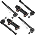 SCITOO 6pcs Suspension Kit 2 Outer 2 Inner Tie Rod Ends 2 Adjusting Sleeves
