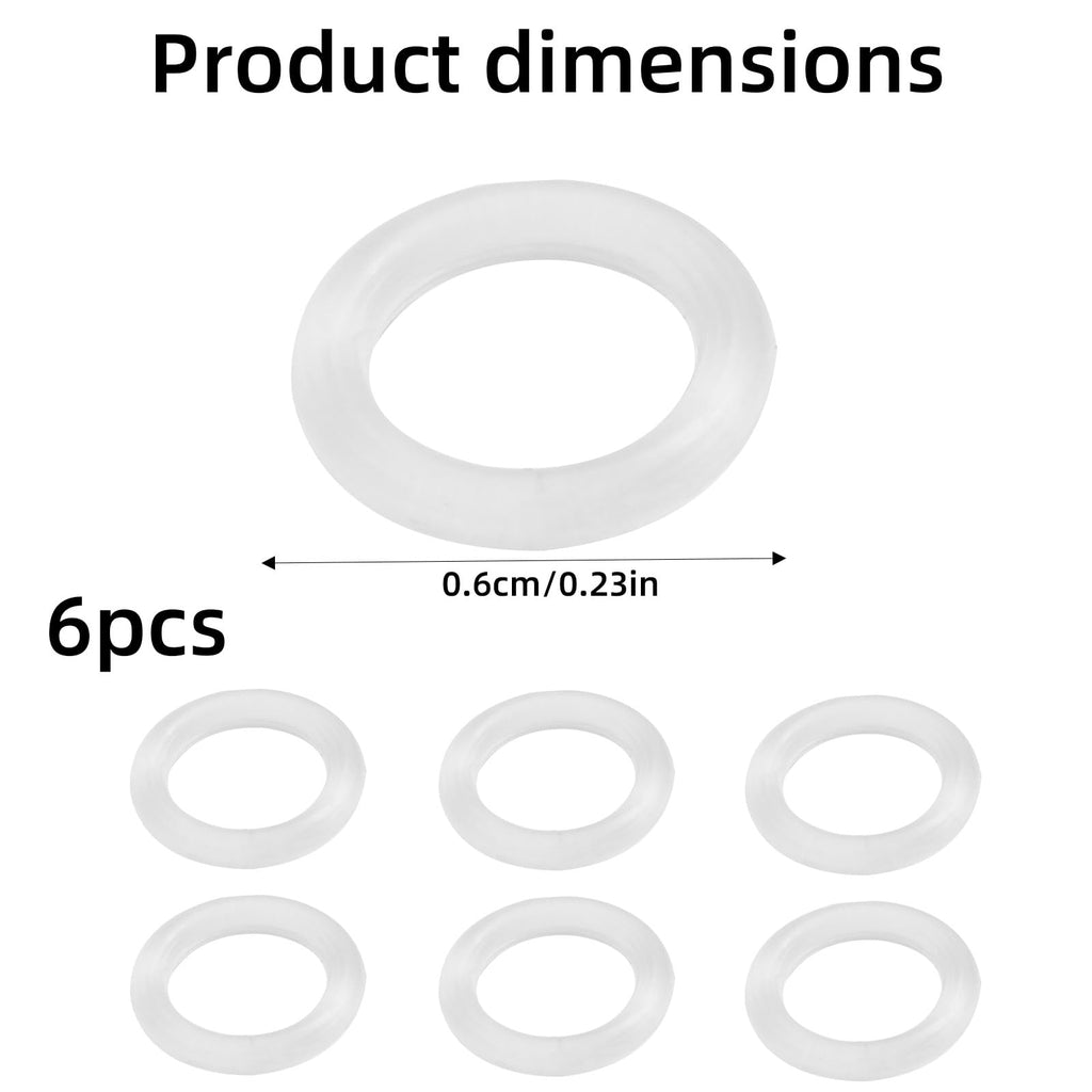 6pcs O-Rings for Medela Harmony Manual Breast Pump