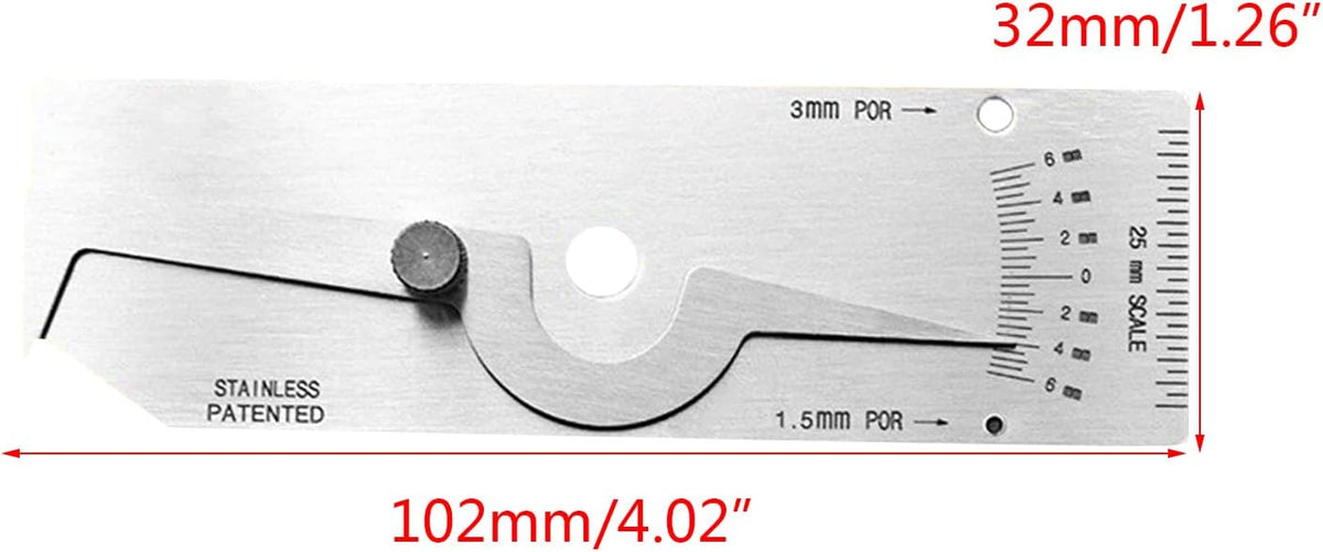 High-Precision Depth Guage Height Gauge Weld-Gage Biting for Router-Table Height Undercut Woodworking