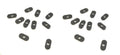 20 Pack 8-32 Spot Weld Nuts - Double Tab - ND 1414