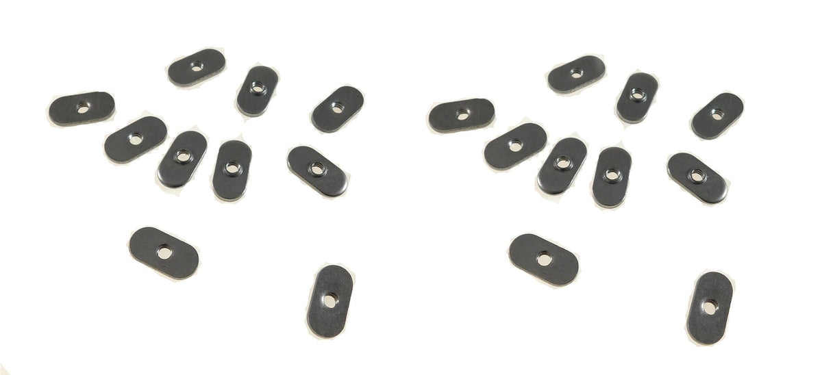 20 Pack 8-32 Spot Weld Nuts - Double Tab - ND 1414