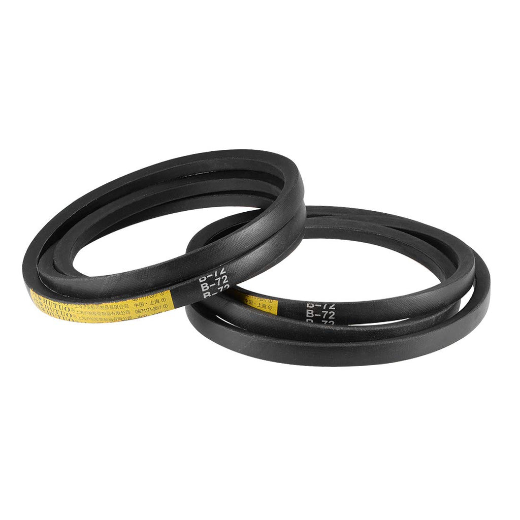 uxcell B72 V-Belts 72" Pitch Length, B-Section Rubber Drive Belt 2pcs