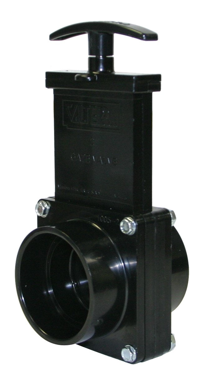 Valterra 7201 ABS Gate Valve, Black, 2" Slip