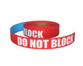 LeanStripe Aisle Striping 5S Floor Marking Tape, Location/Placement (DO NOT Block Text, Red, 3")