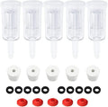 3-Piece Airlock 5-Pack with 5PCS #6 Stoppers, 5pcs Silicone Loops & 10PCS Grommets – Complete Fermentation Kit for
