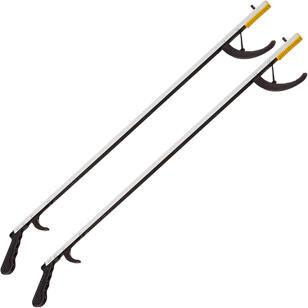 2 Pack, 32 Inch Reacher Grabber PickupTool for Seniors, Disabled or After Surgery, Claw Reaching Assist Tool, Trash