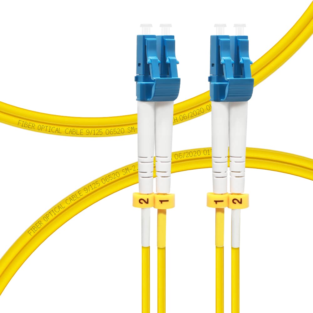 LC to LC Single Mode Fiber Patch Cable OS2 2M/7ft