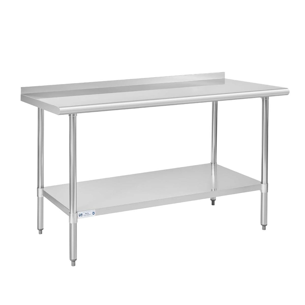 Hally Stainless Steel Table for Prep & Work 30" x 60" with Backsplash NSF