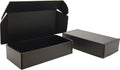 8x6x2 Shipping Boxes Set of 50, Black Mailer Corrugated Cardboard Box