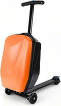 Scooter Suitcase Carry On Hardshell Ride On Suitcase Scooter for Kids Age 4-15, Multifunctional Ride On Lightweight