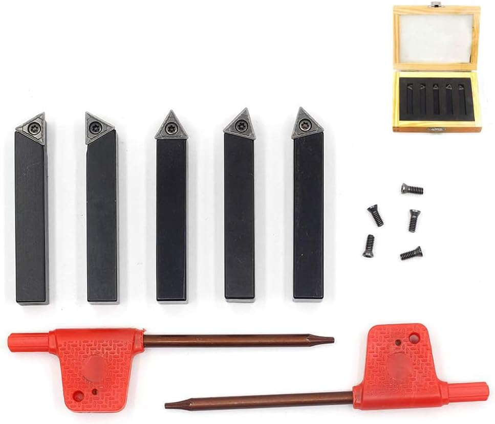 OSCARBIDE 5/16" Mini Indexable Lathe Turning Tool Holder 5-Piece
