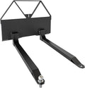 Heavy Duty Pallet Forks 2600 lbs Capacity, 46" Quick Attach Skid Steer Forks with Trailer Hitch Ball for Tractor