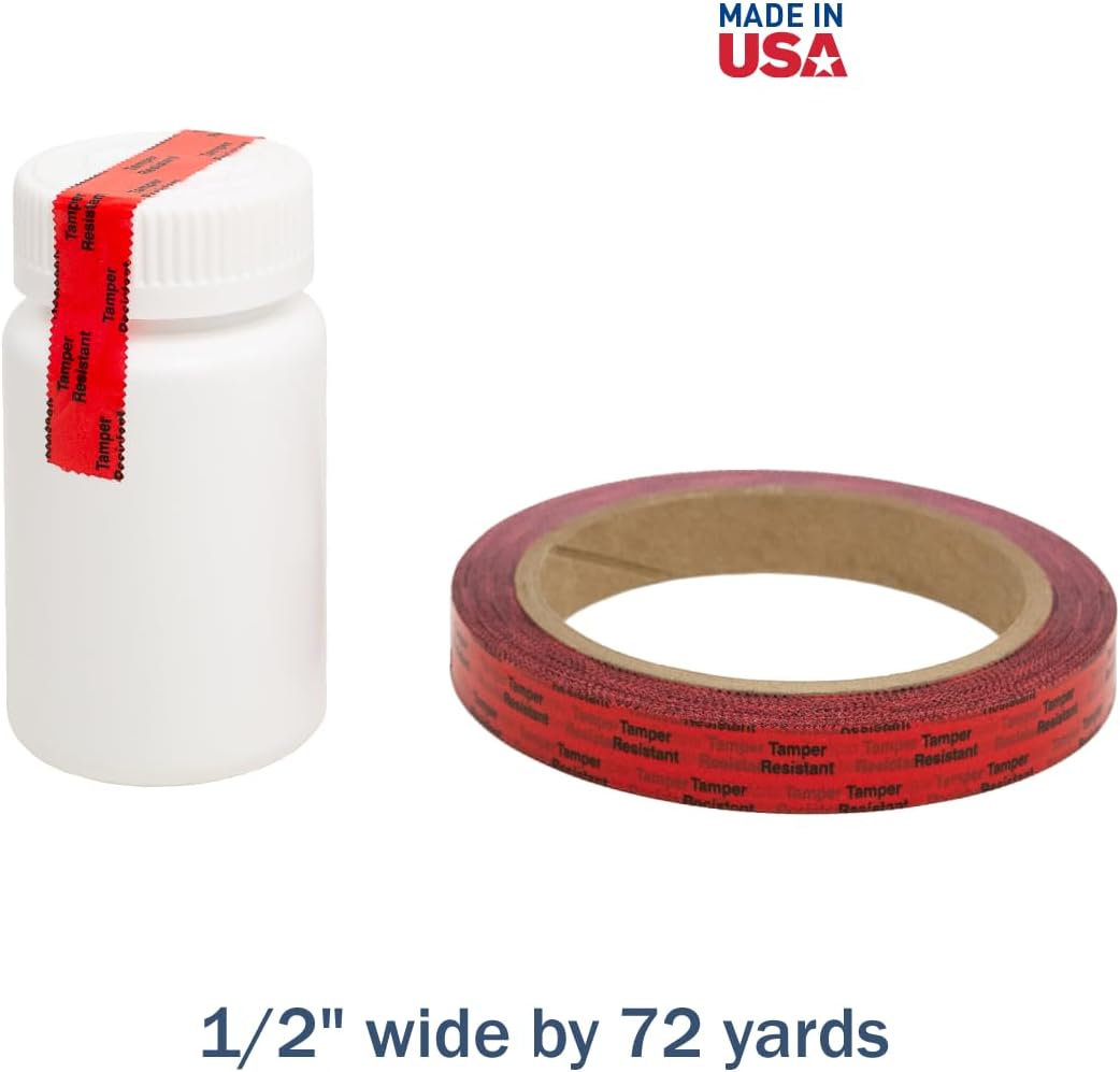 Tamper Evident Security Tape Roll, 72 Yards Length