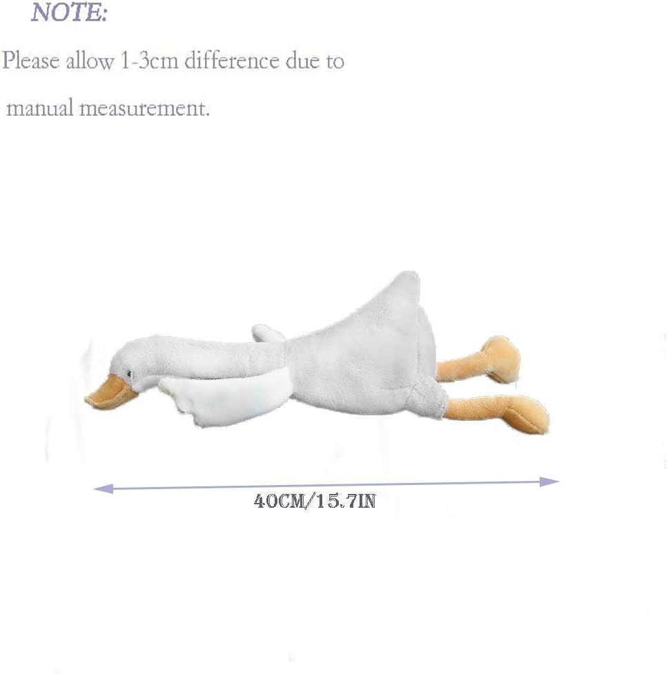 15.7" Swan Stuffed Animal,Goose Plush White Stuffed Animal Toy Gifts for Kids