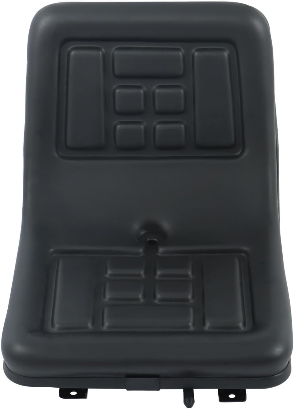 Universal Compact High Back Lawn Tractor Seat, Adjustable Seat | Black Mower Seat With Mounting Bolt Patterns, With