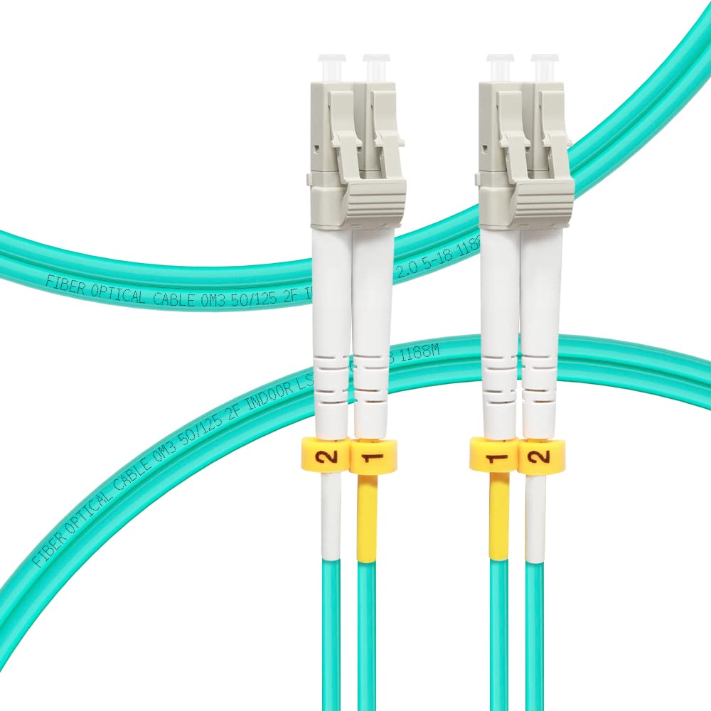 FLYPROFiber- LC to LC Fiber Patch Cable OM3 Multimode 0.5M/1.6ft