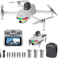 4K Drone with Camera GPS, Brushless Motor RC Quadcopter for Adults Beginner | 90° Adjustable Camera, Auto Return &