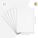 Mat Board Center 25 Pack 6x9 Corrugated Cardboard Sheets 1/8" Flat Inserts