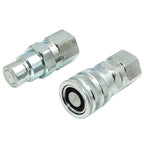 FF12-08N Flat Face Hydraulic Quick Connect Coupler Fits Bobcat