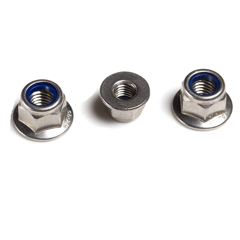 FullerKreg M5 x 0.8 Hex Flange Nylon Insert Lock Nuts, Pack of 25