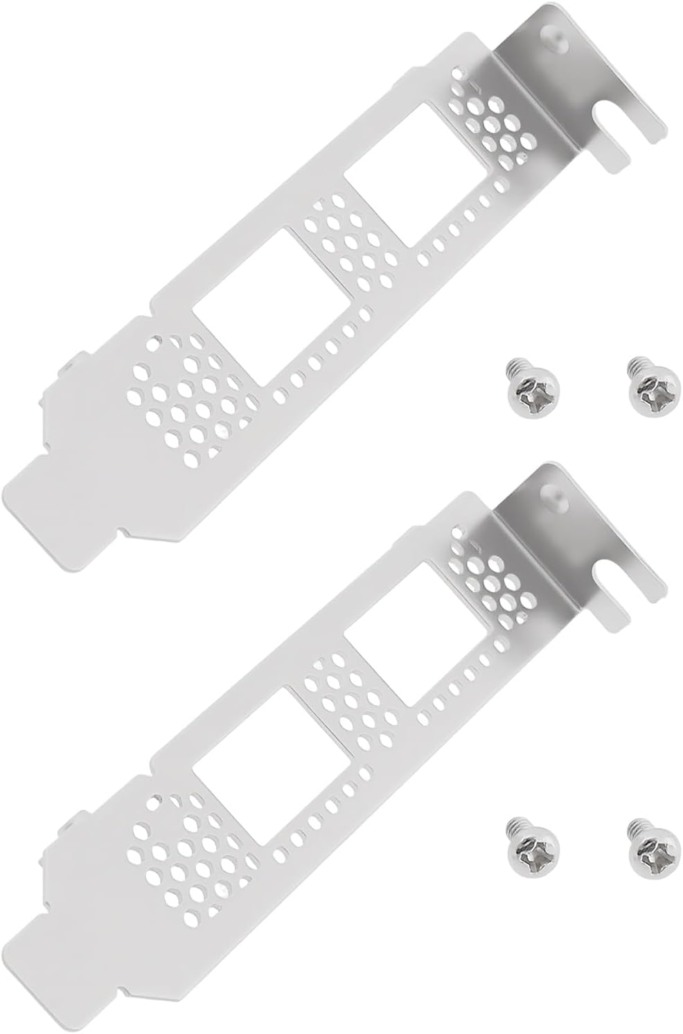 2pcs Network Card Low Profile Bracket Compatible with Mellanox MCX4121A-ACAT ConnectX-4 Lx 25GbE Ethernet