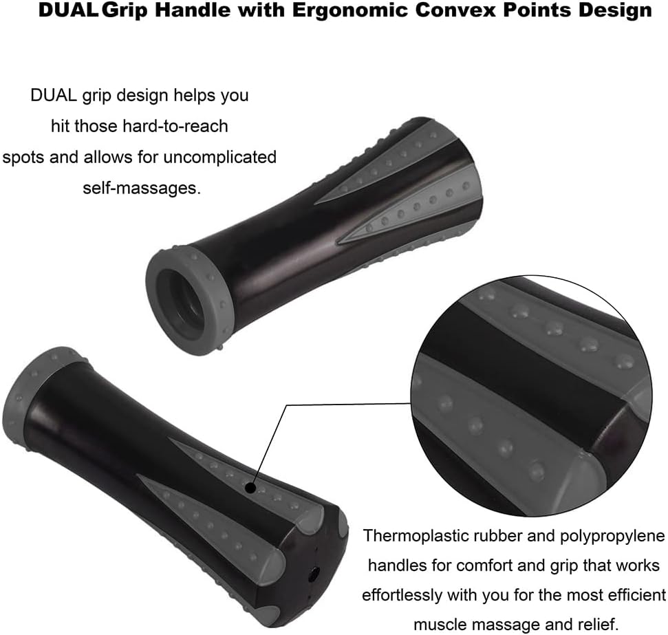 Professional 9-Roller Deep Tissue Massage Stick - Portable Muscle Recovery Roller for Athletes, Relieves Post-Workout