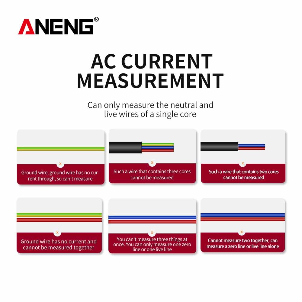 DT266 Clamp Meter AC/DC Current Voltage Tester LCD Digital Clamp Multimeter Measuring Tools