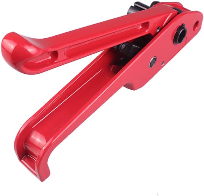 Poly Strapping Tensioner & Cutter Manual Banding Strapping Tools for Polyester Polyproplyn 1/2" - 3/4" Strap Red