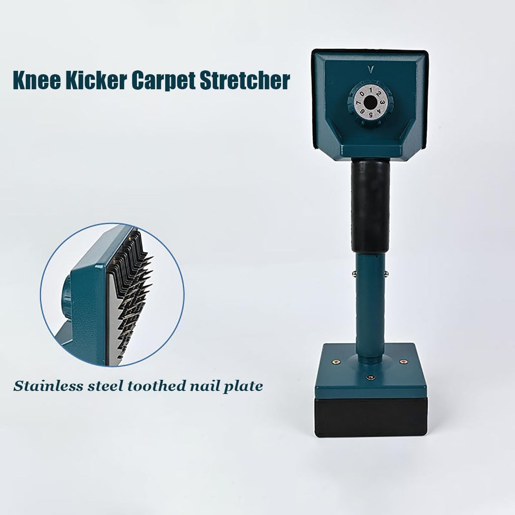 Kicker Carpet Stretcher, Carpet Fitting Tool Knee Kicker Carpet Installer Stretcher with Telescoping Handle and