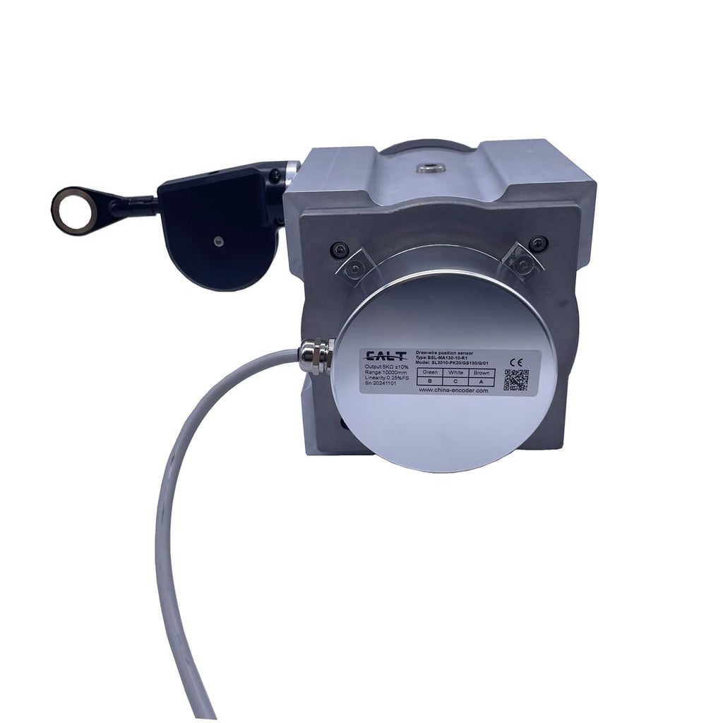 CALT BSL-MA130 Measuring Length Encoder Draw-Wire Displacement Sensor Linear Motion Transducer (Including Encoder) (0-5K Ohm, 0-10000mm Measurement Range)