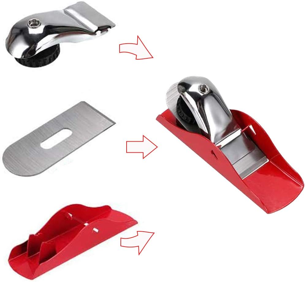 Mini Hand Planer Small Trimming Planer 6-1/2 inch Woodworking Pocket Plane Hand Plane with 1 inch Blade Adjustable