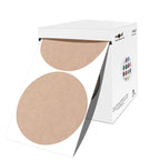 3 Inch Round Permanent Color-Code Dot Sticker, Kraft Color Coding Label