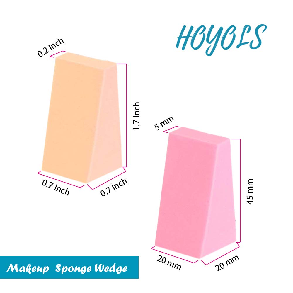 48 Pcs Small Wedge Shaped Makeup Sponges for Foundation