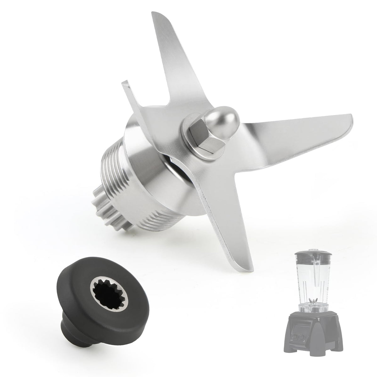 503397 Blade Assembly Replacement for Waring Blender with Drive Coupling