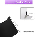 Closed Cell Foam Roll, 60 x 15 x 1/8 Inch Foam Sheet,Black