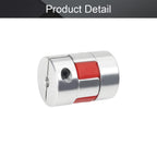 Fielect Shaft Coupling 5mm to 5mm Bore L34x25D Flexible Coupler Joint for Servo Stepped Motor