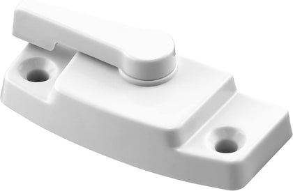 F 2897 Window Sash Lock 2-3/16 H/C No Keep Pilaster Off White w/Screws (Single Pack)