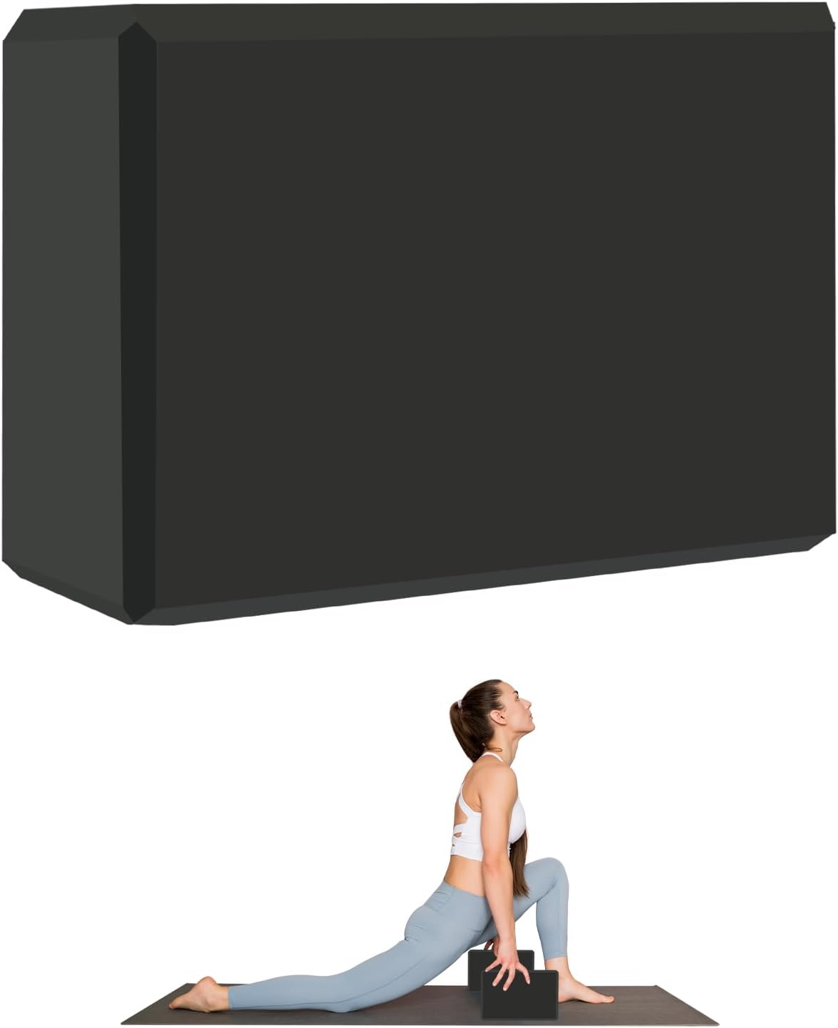 9"x6"x3" Yoga Blocks, Soft Non-Slip Surface Premium Foam Blocks, Supportive, Lightweight, Odor Resistant, Yoga