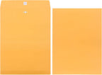 50 Pcs 4 Sizes Clasp Envelopes Kraft Clasp Envelope, Yellow