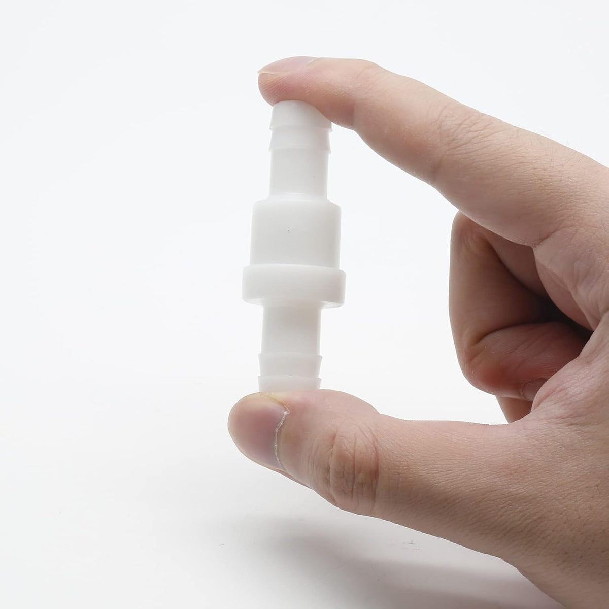 Check Valve 1/2 Inch Plastic Barb One Way PVDF Pack of 2