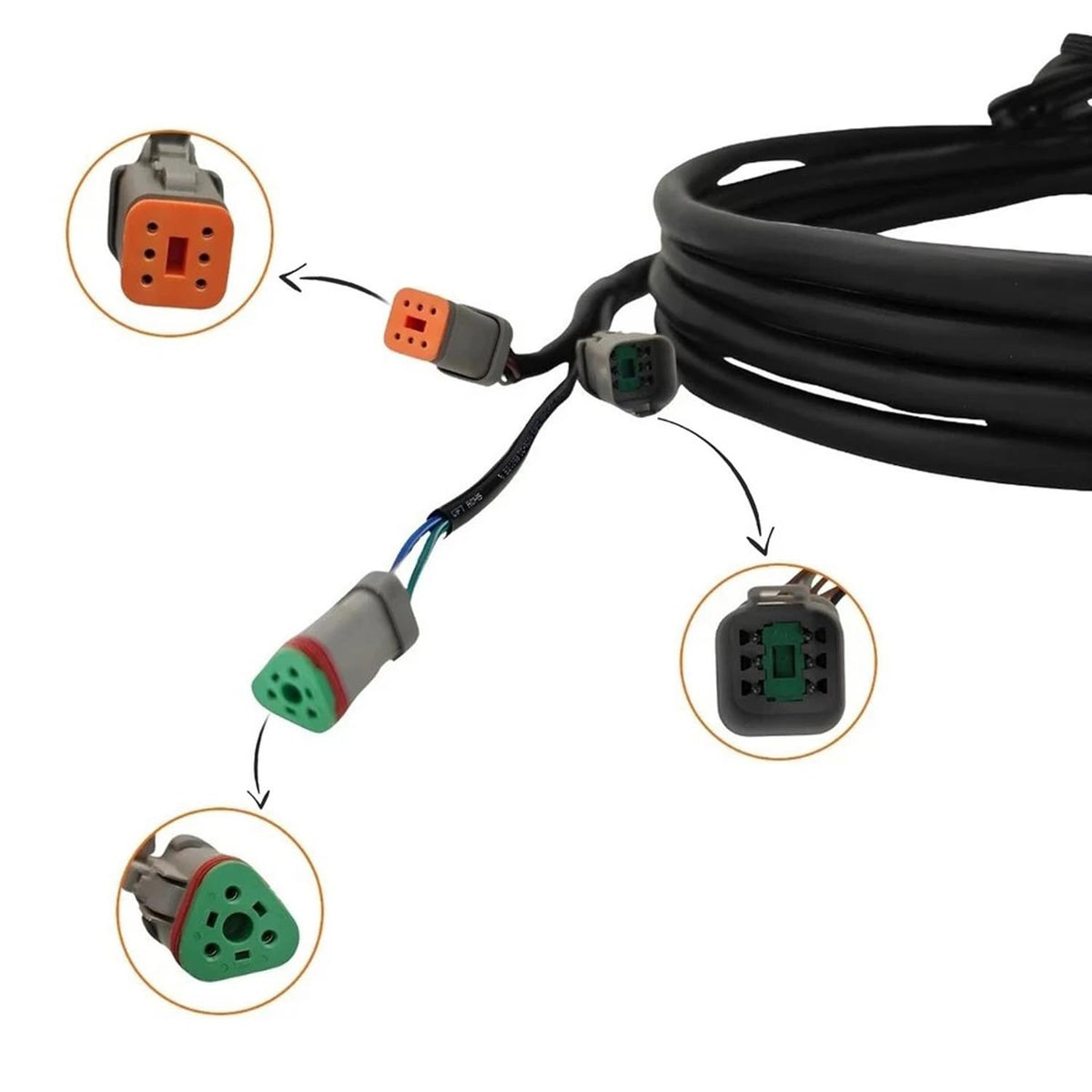 Tiny Force Outboard Main Wiring Harness Cable Compatible with Evinrude