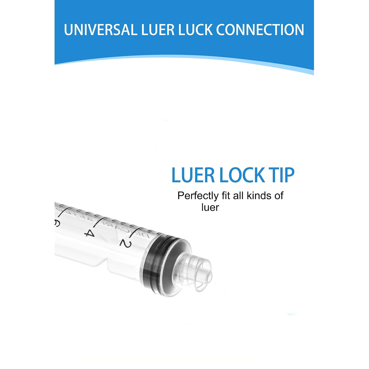 Luer Lock Syringe 10ml - Sterile Disposable Syringes 10 Pack | Without Needles Individual Sealed Packaging