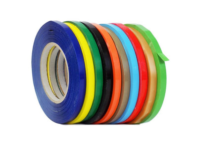 WOD Rainbow 8 Pack, Poly Bag Sealer Tape - 3/8 inch x 180 yds. for Color Coding Age of Perishables, Food Storage
