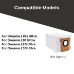 Replacement Dust Bags Compatible with Dreame L20 Ultra, L30 Ultra