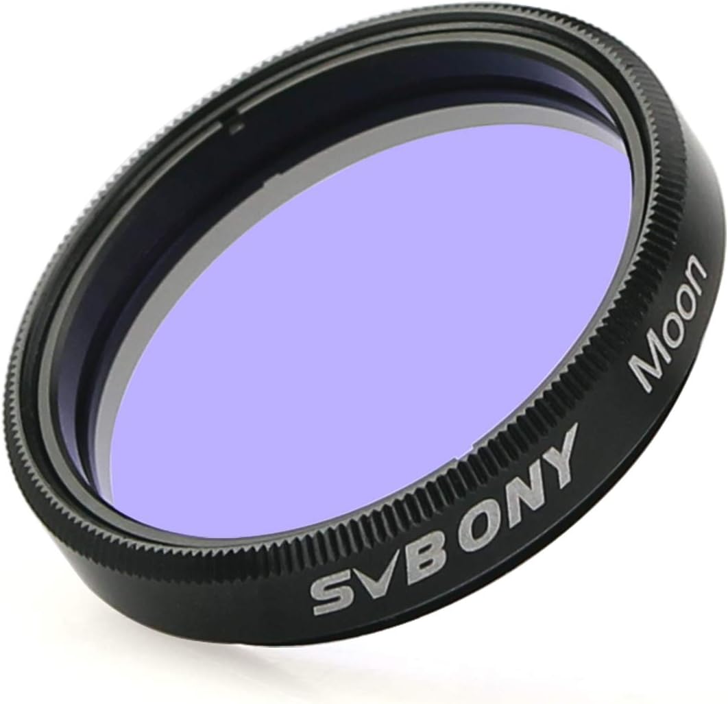 Moon Filter, 1.25" Telescope Filter, for Lunar Planet Observation | Optical Glass, Aluminum Housing,Increase