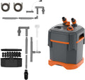 External Canister Filter, Ultra‑Quiet Aquarium Water Circulation Filter with Complete Filter Media Kit, Freshwater &