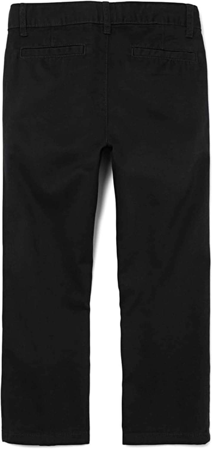Boys,Stretch Chino Pants,Black Single,18(Slim)